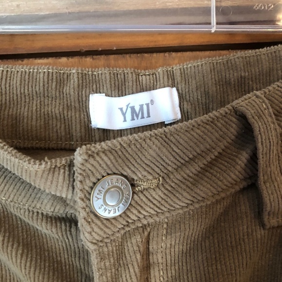 Dark khaki/brown colored corduroy pants - Picture 2 of 6